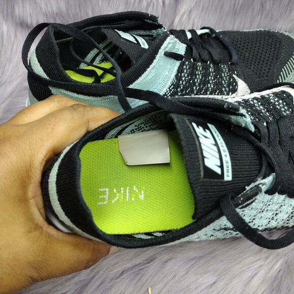 Nike Free 4.0 Flyknit Running Shoes Women’s Size 10.5 Blue Black - Picture 7 of 8